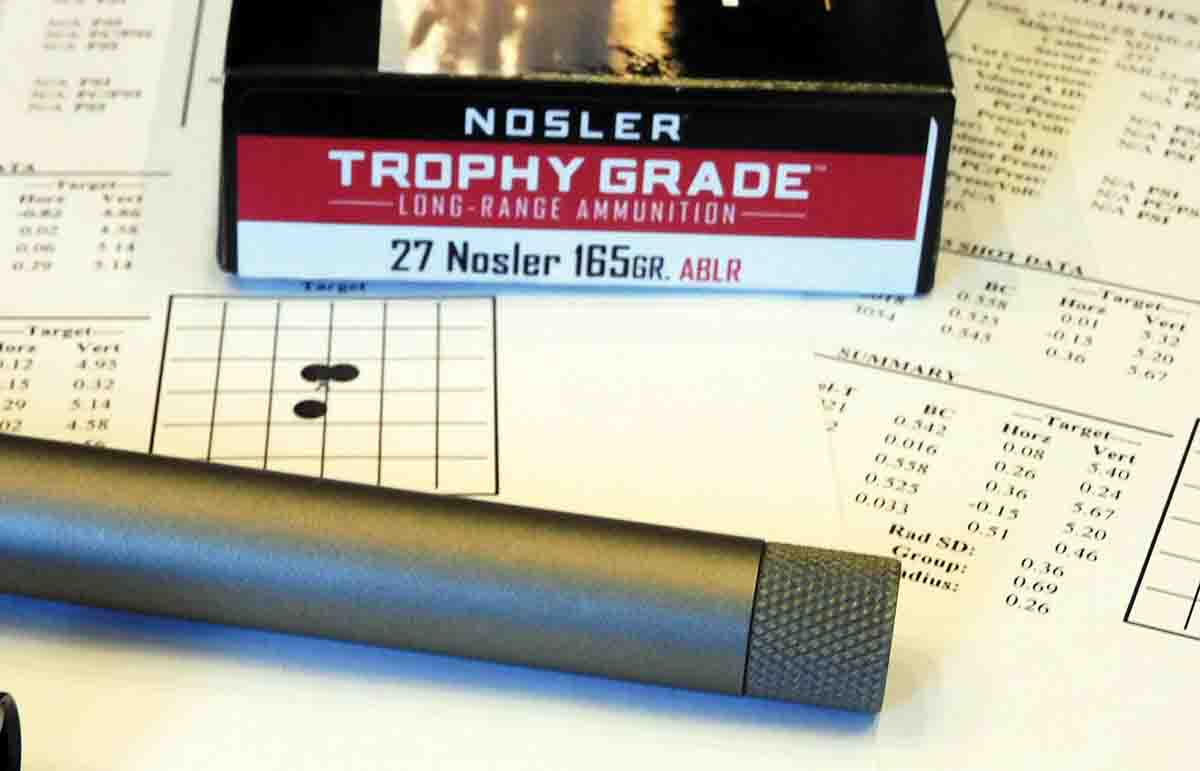 The threads on the 24-inch barrel are protected by an easy-off knurled cap.